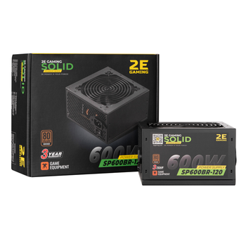 Блок живлення 2E GAMING SOLID POWER (600W) (2E-SP600BR-120)