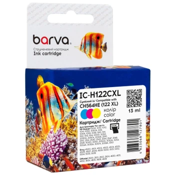 Картридж Barva HP 122XL color/CH564HE, 13 мл (IC-H122CXL)
