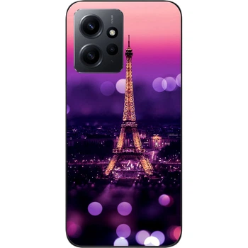 Силиконовый чехол SMTT для Xiaomi Redmi Note 12 4G с картинкой Париж ночью