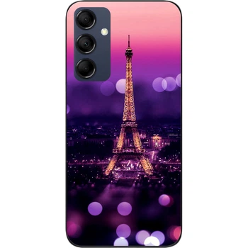 Силиконовый чехол SMTT для Samsung Galaxy M14 5G с картинкой Париж ночью