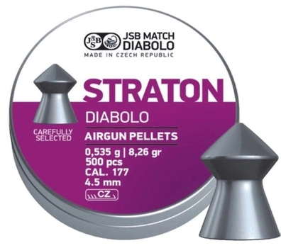 Кулі пневматичні JSB Diabolo Straton. Кал. 4.53 мм. Вага - 0.53 г. 500 шт/уп