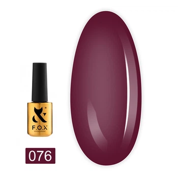 Гель-лак F.O.X Spectrum Gel Vinyl 076 рожево-бордовий 7 мл