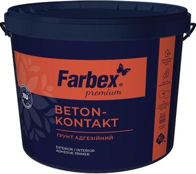 Грунт адгезионный Farbex «Бетон-контакт» 1.4 кг (4823083308940)