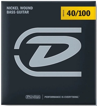 Струны для бас-гитары DUNLOP DBN40100 NICKEL WOUND LIGHT 40-100