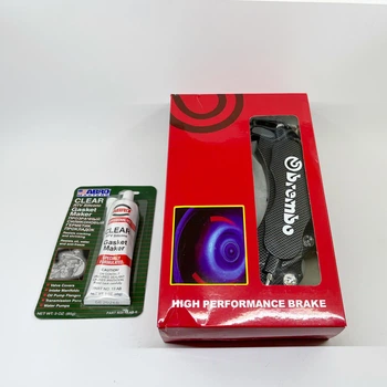 Декоративні накладки на гальмівні супорти "BREMBO" Карбон R19-21 + ГЕРМЕТИК