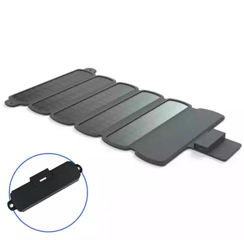 Солнечная панель складная портативная VHG ES-B01 6W 5V/1200mA Foldable Solar Panel Black
