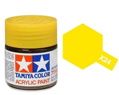 Акриловый лак X24 прозрачный желтый (Clear Yellow) 10мл Tamiya 81524