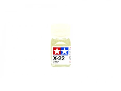 Емалевий лак X22 Безбарвний прозорий глянцевий (Clear gloss) Tamiya 80022
