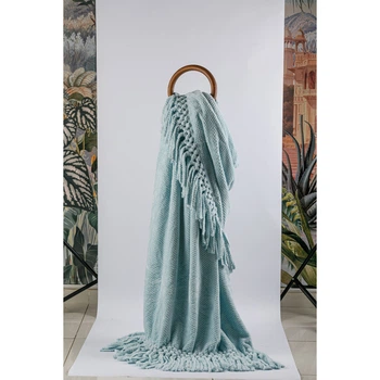 Плед Tivolyo Home Nappa favo soft su yesil флис 200x220