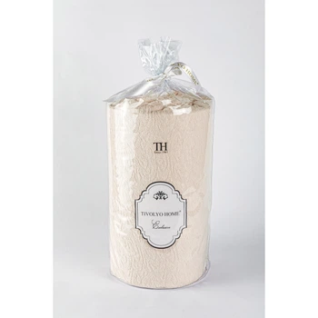 Простынь Tivolyo Home bej махровая на резинке180*200 наволочки 2-50*70