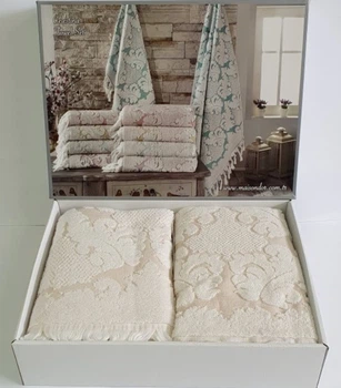 Набор полотенец Maison D'or Celestina beige 50x100; 85x150