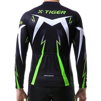 Спортивный велокостюм для мужчин X-Тiger XM-CT-01302 Green 3XL кофта с длинным рукавом штаны для велосипедистов (F_5107-17474)
