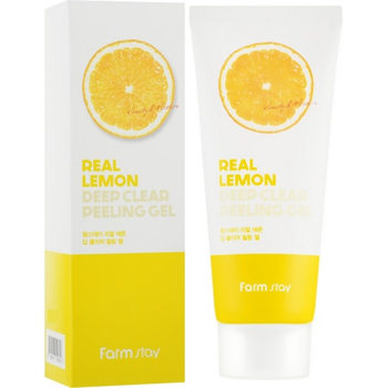Глубоко очищающий пилинг-гель для лица с экстрактом лимона FarmStay Real Lemon Deep Clear Peeling Gel 100 мл