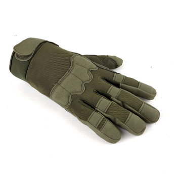 Перчатки тактические сенсорные (ЗПТ-501-23) Зеленый, XL