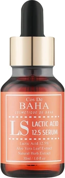 Сироватка-пілінг для обличчя Cos De BAHA LS Lactic Acid 12.5% Serum з молочною кислотою 30 мл (8809240318416)