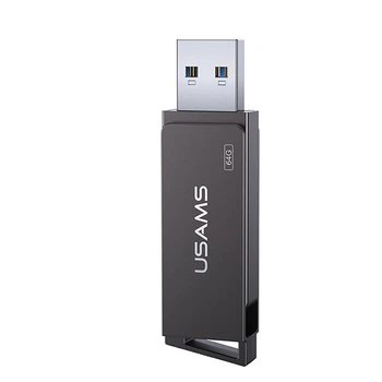 Флешка USAMS USB3.0 Rotatable High Speed Flash Drive 64GB US-ZB196 серая