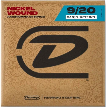 Струны для банджо DUNLOP DJN0920 NICKEL WOUND TENOR BANJO STRINGS 09-20 | 5 STRING