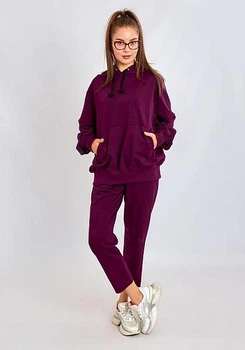 Костюм (худі, штани) Ballet Grace 05750 Фіолетовий, XS-S