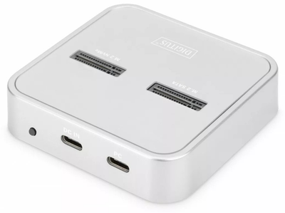 Док-станція Digitus для M.2 NVMe SATA SSD USB Type-C 3.2 Silver (DA-71546)