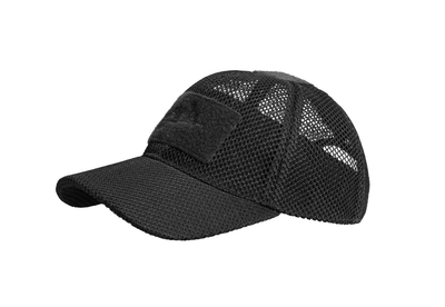 Бейсболка тактична Helikon-tex® сітка BBM MESH Cap Black (CZ-BBM-PO-01)