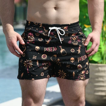 Шорты для плавания Pobedov Pool day Totem Черный 3XL SOpr4573XLba