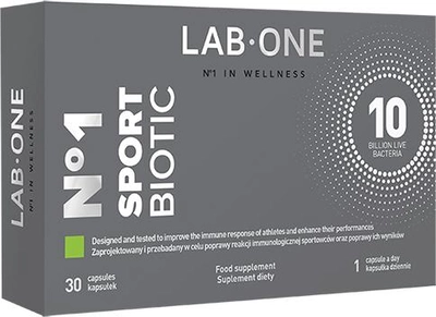Suplement diety Lab One SPORTBIOTIC 30 k (5906395863365)