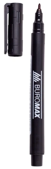 Маркер Buromax водостойкий 1 мм черный (BM.8704-01)