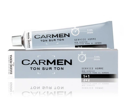 Напівперманентна Фарба для чоловіків Eugene Perma Professionnel Paris Carmen Ton sur Ton Men М Сірий 60 мл