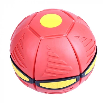 Летающий мяч трансформер Phlat Ball 12х12х12 см Красный