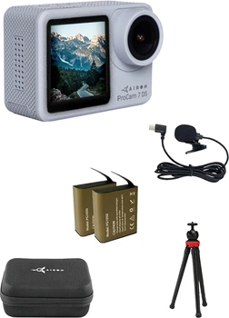 Набор для блогера 12 в 1: экшн-камера AIRON ProCam 7 DS с аксессуарами (4822356754786)