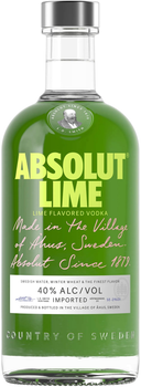 Горілка Absolut Lime 0.7 л 40% (7312040551668)