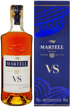 Коньяк Martell V.S. 5-7 років витримки 0.7 л 40% в подарунковій упаковці (3219820000085)