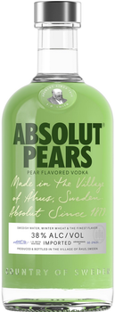 Горілка Absolut Pears 0.7 л 38% (7312040350254)