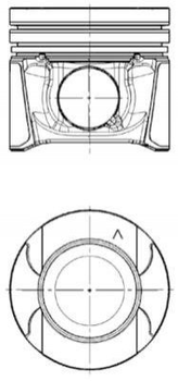 Поршень 0.50 Opel Movano / Renault Master 2.3 CDTI/DCI 10-> (85.51 mm) Kolbenschmidt (97504620)