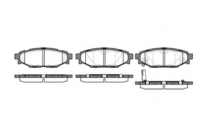 Тормозные колодки задн. Forester/Impreza/Legacy/Outback09- Woking (P1036301)