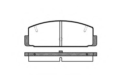 Тормозные колодки зад. Mazda 6/626 1.8-2.5 99-13 Woking (P079320)