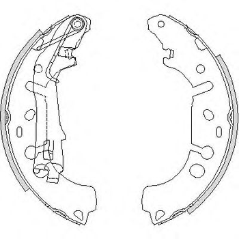 Тормозные колодки задн. Nemo/Bipper/Qubo/Fiorino 07- Woking (Z419200)