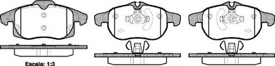 Гальмівні колодки перед. ASTRA/SIGNUM/VECTRA/SAAB 9-3 1.8-3.2 03-10 Woking (P988340)