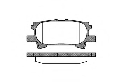 Гальмівні колодки зад. Lexus RX 03-08 (sumitomo) Woking (P1140300)