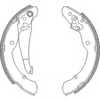 Гальмівні колодки задн. Beetle/Caddy/Jetta/Octavia/Roomster (95-21) Woking (Z408200)