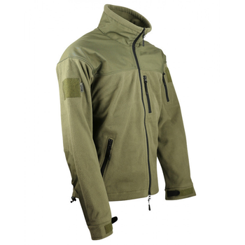 Кофта флісова тактична водонепроникна Kombat UK Defender Tactical Fleece олива 3XL