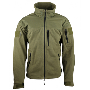 Кофта флісова тактична водонепроникна Kombat UK Defender Tactical Fleece олива S