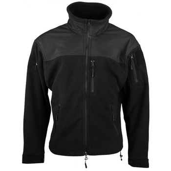 Кофта флісова тактична водонепроникна Kombat UK Defender Tactical Fleece чорна M