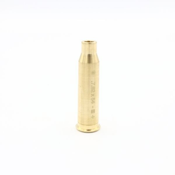 Лазерный патрон для холодной пристрелки (калибр: 7.62x54R mm), латунь + батарейки