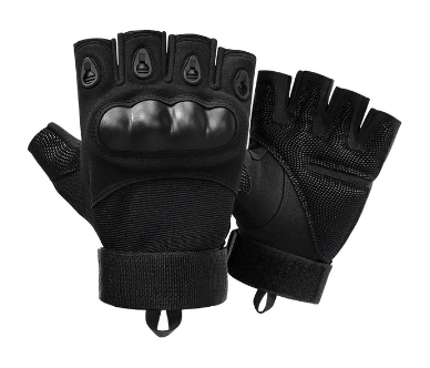 Перчатки тактические с открытыми пальцами и усиленный протектор OAKLEY BC-4624 Black, XL