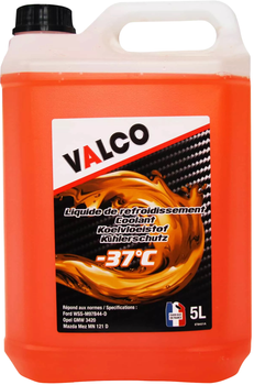 Антифриз VALCO LR Ford Mazda G12 -37°C Помаранчевий 5 л (607475)