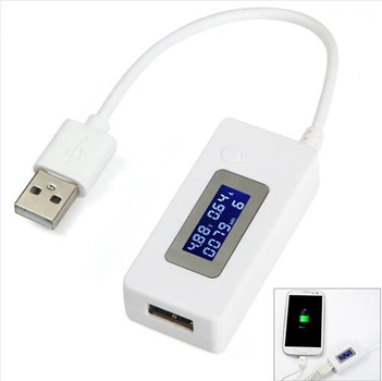 Тестер USB вольтметр/амперметр для проверки зарядных устройств и кабелей арт.100636б