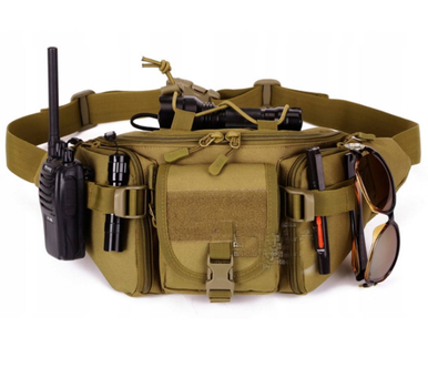 Бананка военная сумка с кобурой на пистолет Койот