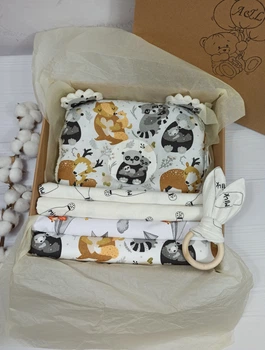 Набор пеленок для новорожденных a.l.babybox Мамины объятия Белый