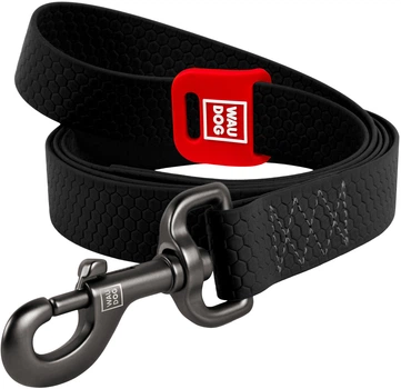 Повідець для собак водостійкий WAUDOG Waterproof, M, Ш 20 мм, Д 305 см, Чорний (27361Collar)